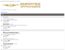 Tablet Screenshot of emiratesoffroaders.com